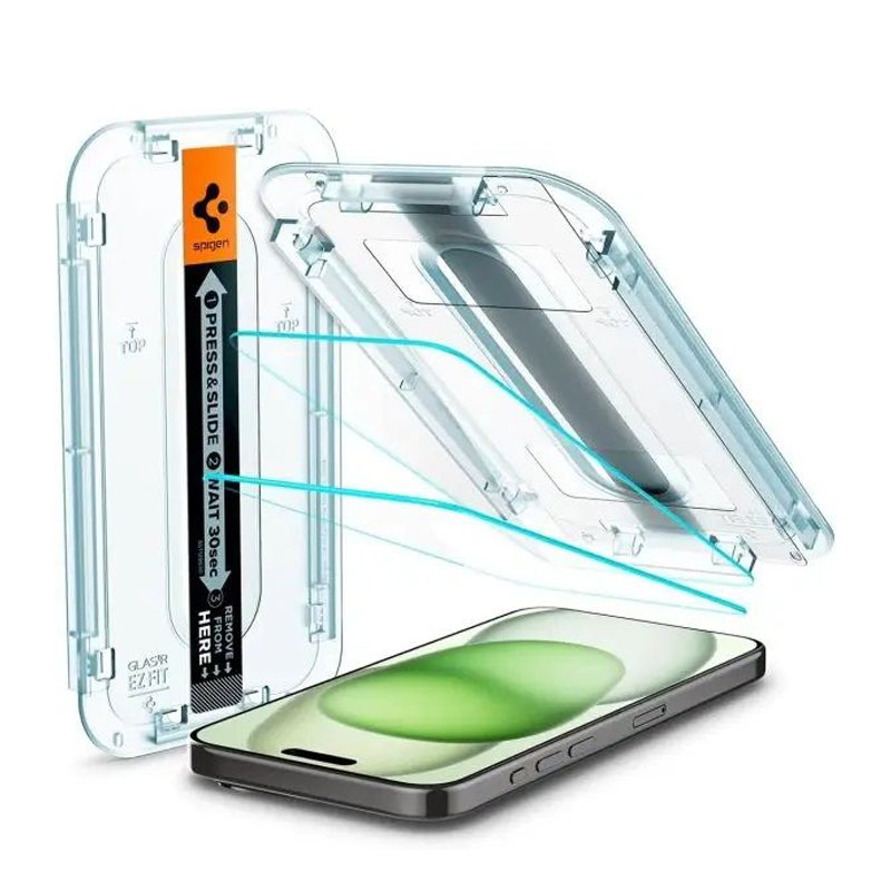 Spigen iPhone 16 Plus 15 Plus GLAS.tR EZ Fit Sensor Spigen iPhone 16 Plus / 15 Plus GLAS.tR EZ Fit Sensor