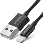 Ugreen 80822 1M Lightning To USB 2.0 A Male Cable Black